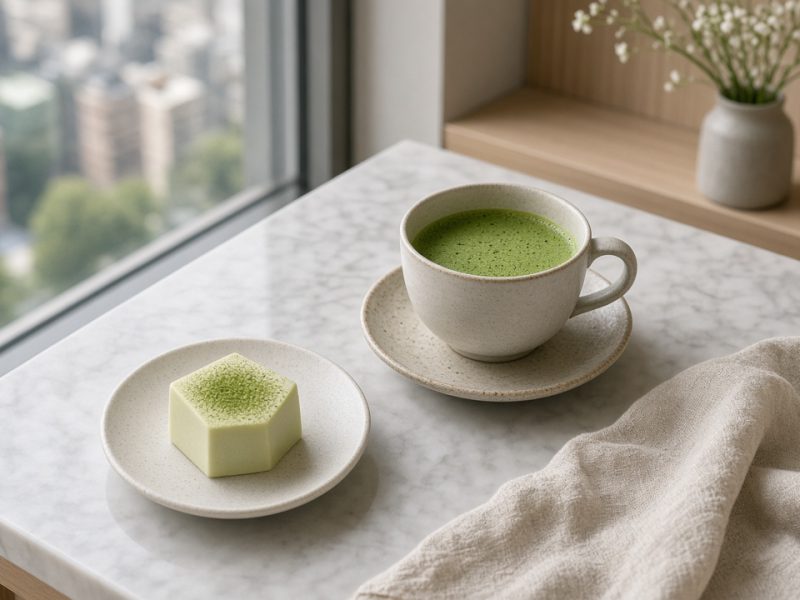 抹茶とモダンな菓子が出会う茶房